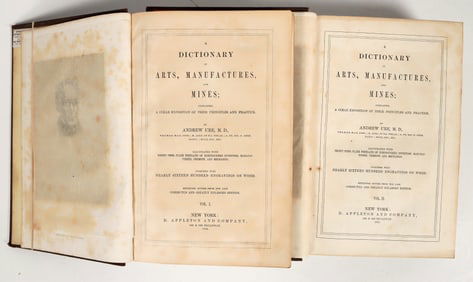 Ure's Dictionary of Arts, Manufactures & Mines  2 Volumes, 1856  [204495]