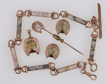 Trophy California Gold in Quartz Gold Jewelry, Comstock Heritage  [204795]