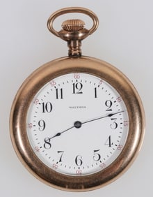 Waltham 18k Gold Antique Pocket Watch  [205051]
