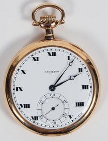 Hamilton 14 Carat Pocket Watch, Contains One Ounce of Gold! [205353]