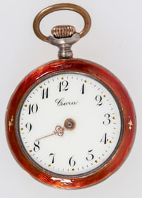 Small Enameled Ladies Pocket Watch [203753]