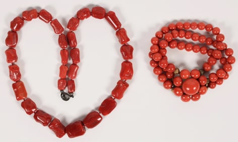 Red Coral Necklaces  [202760]