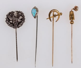 Lapel Pins with Precious Gems (4) [204799]