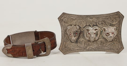 Western Men's Watch Band/Bracelet and Belt Buckle [205062]