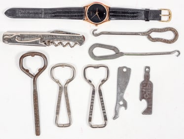 Beer & Wine Openers (6) & Guess Wrist Watch [204112]