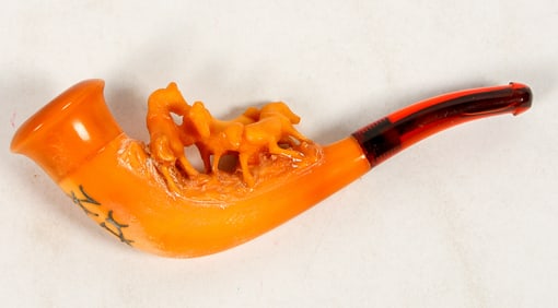 Meerschaum Pipe in Leather Case - Rare! [205065]