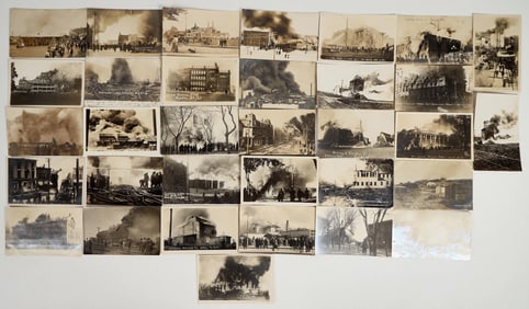 Tragic Real Photo Postcards of Major US Fires. c1910 - (34) [201842]