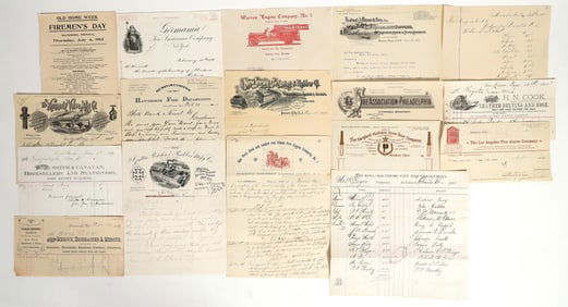 Fire Related Billhead & Letterhead Collection [198192]