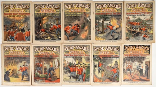 Wide Awake Weekly Magazines (10), Fireman Pulp Magazine [200901]