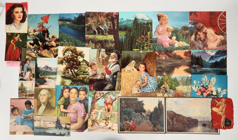Calendars & Calendar Illustration Proofs (1940-50s) [202124]