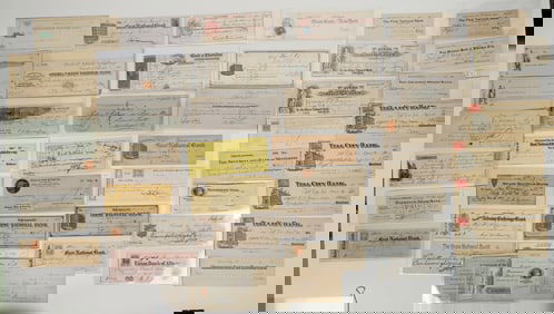 Antique Checks from the U.S. (74) [204643]