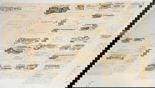 US Billhead Collection, Many Pictorial (28) [198191]