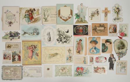Trade Cards, Die-Cuts, Greetings and Assorted Cards [204421]