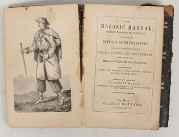 Masonic Manual, Rituals of Free Masonry, Macoy, 1858 [200362]