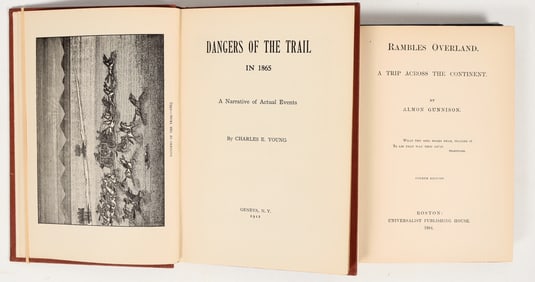 1891 Rambles Overland & Trail book, Signed [202133]