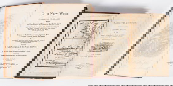 Two Samuel Bowles Books on the West (1868 & 1869) [202384]