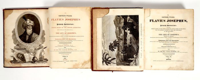 The Genuine Works of Flavius Josephus Two Volumes Circa 1821 [201154]