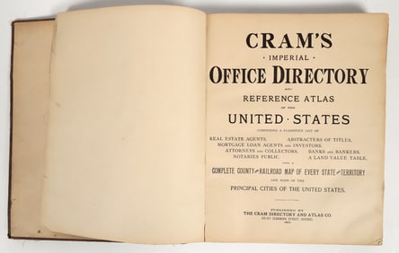 Cram's Imperial Office Directory and Reference Atlas of The United States [204630]