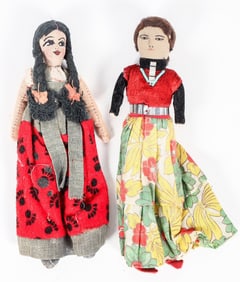 c1940 Doll Pair, hand made [202613]