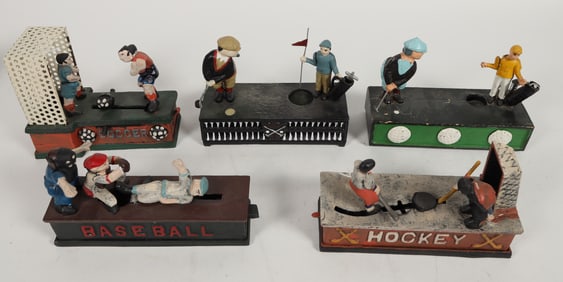 Sports Cast Iron Coin Banks  [204954]