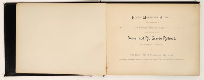 Rocky Mountain Scenery Denver and Rio Grande Railroad 1888 [203966]