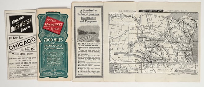 Three Different Chicago Railroad Timetables  [201374]