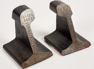 Virginia & Truckee Railroad Iron Bookends [201548]