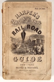 Harper's New York & Erie Rail-Road Guide Book, 1852, w/ Map [200914]