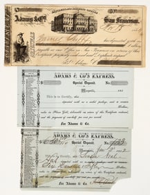 Adams & Co. Express California Gold Rush Ephemera [204620]