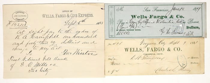 California & Nevada Wells Fargo Ephemera [195372]
