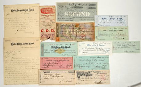 California Wells Fargo Ephemera Collection incl. Adolph Sutro Autographs [195917]