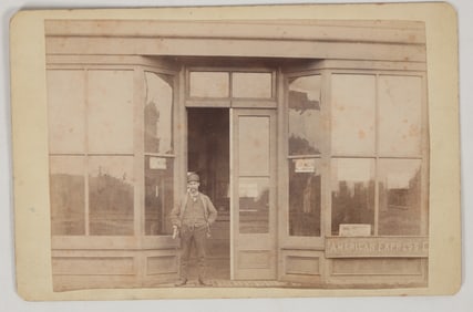 American Express Office Cabinet Card c.1900 [205823]