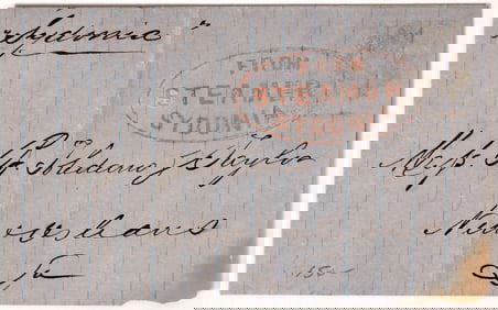 Steamer Sydonia: Red & Mississippi Rivers Stampless Cover [162846]