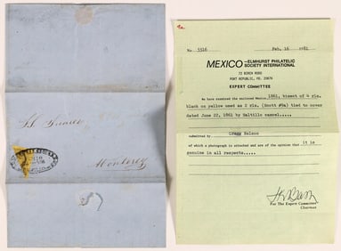 Mexican Lettersheet 1861 [162259]