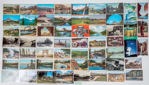 Glacier National Park and Yellowstone Montana Postcard Collection [202377]