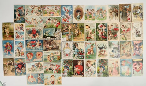 100+ Years Old Postcard Valentines (46) [201858]