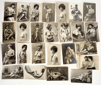 Pinup Real Photo Postcards of Bare-Breasted Women by P.C., Paris (25) [202053]