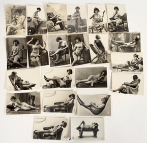 Pinup Real Photo Postcards, French, by P.C., Paris (22) [202054]