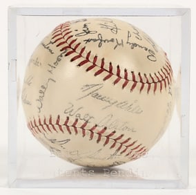Dodgers' Legends Autographed Baseball [202843]