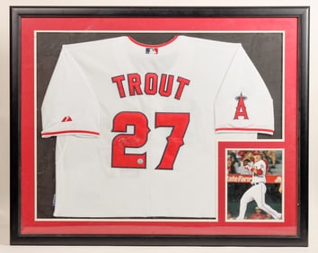 Mike Trout Signed Framed Jersey [187725]