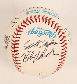 Late 1980's Oakland A's Signed Baseball [187343]