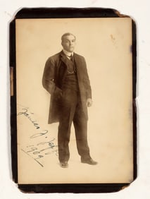 James J. Jeffries Signed Cabinet Photo - Boxing Champion [201111]