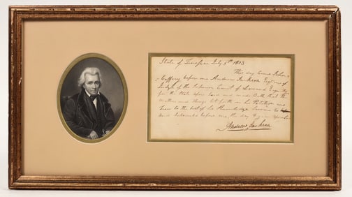 1803 Andrew Jackson ALS as Tennessee Judge (Pre-Presidency) [201901]