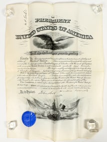 Military Promotion Certificate Signed by President Theodore Roosevelt, 1901 [204547]