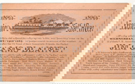 Jim Gaines Blaine 1884 Republication Party Excursion, Salt River [204940]