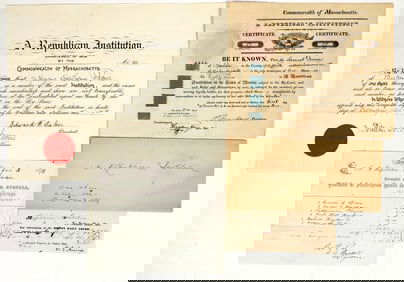 A Republican Institution Membership Certificates.  [201241]