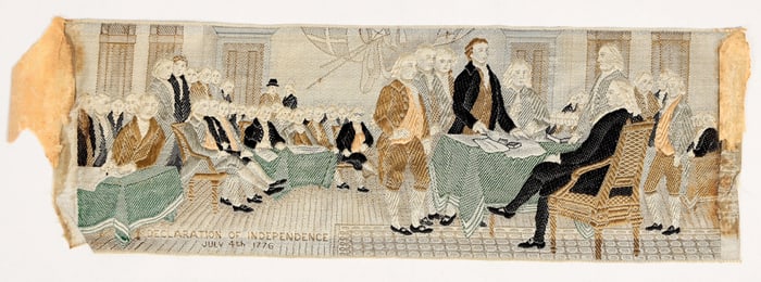 Silk Ribbon Of The Signing Of Declaration [201402]
