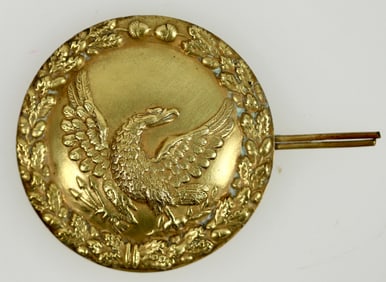 Mexican-American War Shako Helmet Boss Fitting Eagle Badge 1840's [201006]