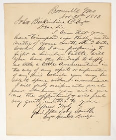 Letter from Civil War Gen. Wm. Sooy Smith to John Birkinbine [204012]