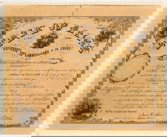 Governor of Maine Appointment To First Lieutenant Commission, Civil War [202397]